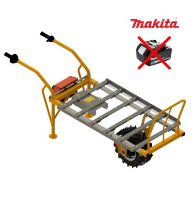 Brouette électrique maraichère 1 roue adaptée pour Makita