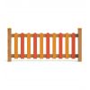 Clôtures en bois pour aire de jeux designs 3 - Jaune & Rouge 