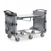 Chariot ergonomique avec plateau 1200x800 mm 500kg