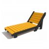 Chaise longue bain de soleil jaune