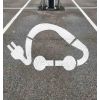 Pochoir voiture électrique