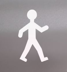 Pochoir piéton en PVC