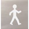 Pochoir piéton en aluminium