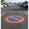 Pochoir interdit de stationner