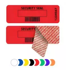 Étiquettes de sécurité avec transfert