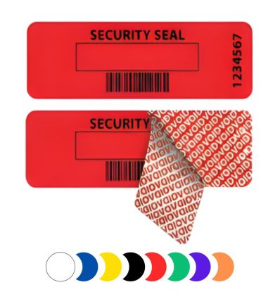 Étiquette void avec transfert couleurs