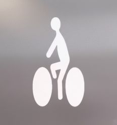 Pochoir cycliste PVC