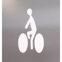 Photo : Pochoir cycliste 600 x 400 mm - PVC souple 0.2 mm