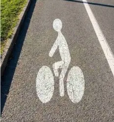 Pochoir cycliste