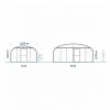 Dimensions Serre Tunnel Professionnelle largeur 4m