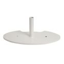 Photo : Pied en acier pour mâts et drapeaux Blanc pur RAL 9010 - Pied seul - 1 place