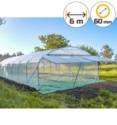 Serre Tunnel Professionnelle Renforcée Largeur 6 m