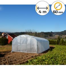 Serre Tunnel Professionnelle Renforcée Largeur 4 m