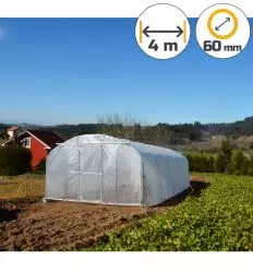 Serre Tunnel Professionnelle Renforcée Largeur 4 m