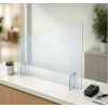 Vitre de protection comptoir 40 x 60 cm sans passe document