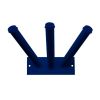 Porte drapeau mural extérieur bleu pour 3 drapeaux
