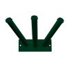 Porte drapeau mural extérieur vert pour 3 drapeaux
