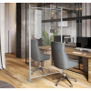 Cloison séparation de bureau fixe - souple