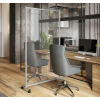 Paroi séparation de bureau souple sur roulettes