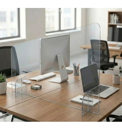 Plexiglass separation bureau 40 x 80 cm