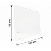 Écran Plexiglass de separation bureau 65 x 100 cm