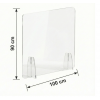 Écran separation bureau 90 x 100 cm