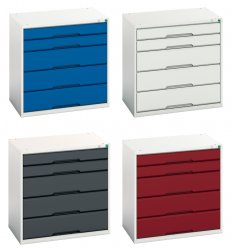Caisson multitiroir d'atelier - 5 tiroirs