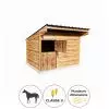 Box à cheval en bois 3 ou 4 m couleur ardoise
