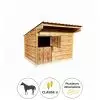 Box cheval en bois extérieur 3 ou 4 m couleur tuile