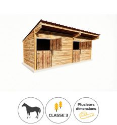 Box chevaux double pour extérieur couleur tuile