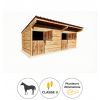 Box chevaux double pour extérieur couleur tuile
