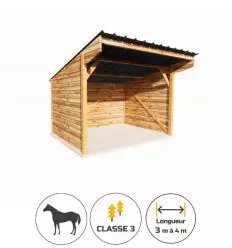 Abri de prairie standard L.3 ou 4 m