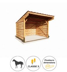 Abri déplaçable pour chevaux ardoise