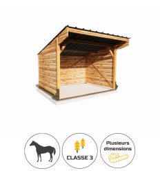 Abri déplaçable pour chevaux ardoise