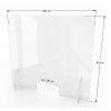 vitre de protection accueil 100 x 90 cm