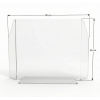 Vitre de protection accueil 90 x 65 cm sans passe document - A FIXER