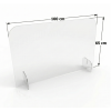 Écran de protection plexiglass bureau 65 x 100 cm