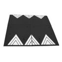 Photo : Ralentisseur coussin berlinois caoutchouc 6 éléments 2000 mm - Noir et blanc