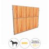 Separation pleine de box à chevaux en bois