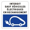 Panneau Emplacement réservé aux véhicules électriques