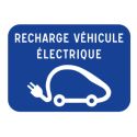 Photo : Panneau d'information : Emplacement de recharge pour véhicule électrique