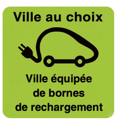 Panneau de stationnement pour véhicules propres limité à 3 heures