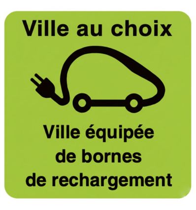 Panneau de stationnement pour véhicules propres limité à 3 heures