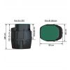 Dimensions du poste de relevage pour eaux-vannes 420 L