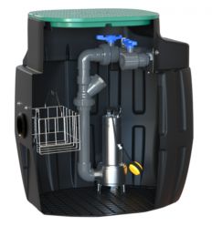 Station de relevage eaux chargées​ 420 L simple pompe