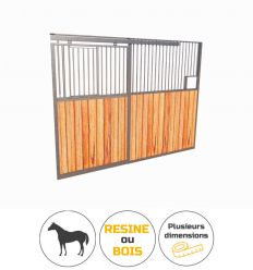 Façade de box porte coulissante bois ou résine