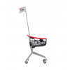 Chariot de supermarché enfant rouge