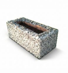Lit surélevé gabion