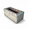 Photo : Jardinière Gabion 120 x 50 x 50 cm