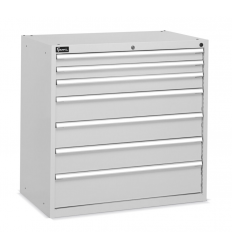 Armoire à tiroir industriel  - 7 tiroirs - gris clair